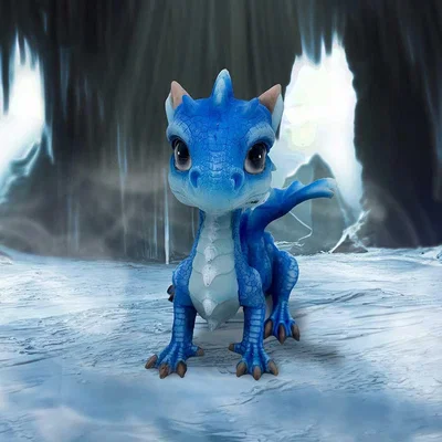 The Range Ice Dragonling Blue Figurine  - 12.3cm