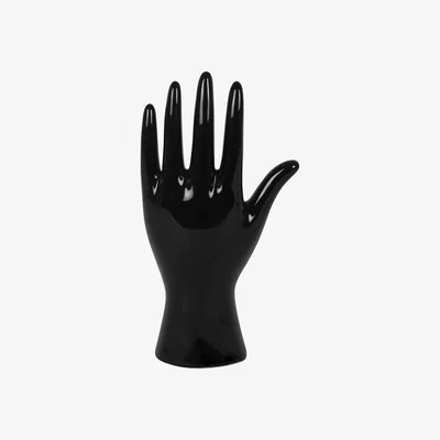 The Range Black Ceramic Palmistry Hand Ornament - Black