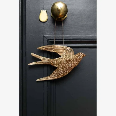 Rockett St George Gold Swallow Hanging Ornament