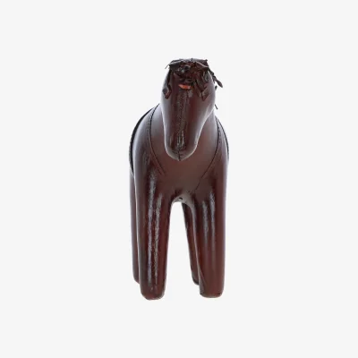 The Range Elegant Leather Handcrafted Decorative Horse - Chestnut
