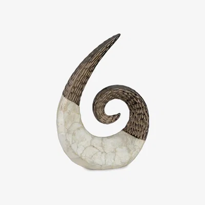 The Range Bronze Capiz Swirl Sculpture