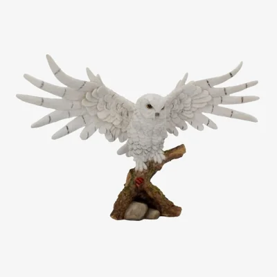 The Range Snowy Rest Owl Figure - W38cm