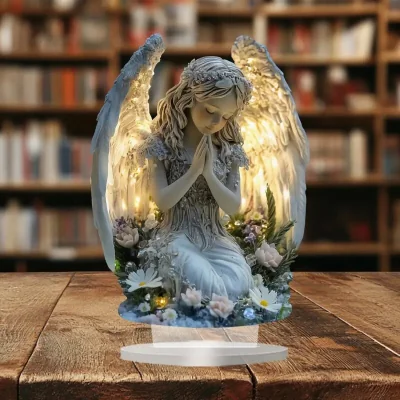 The Range Angel Sculpture Acrylic Desktop Decoration - White