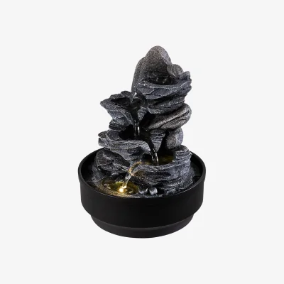 The Range Ornamental Electric Rockery Fountain for Desktops - Grey