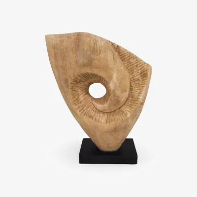 The Range Spiral Eye Sculpture - Brown