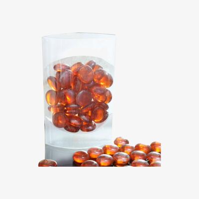 The Range Decorative Glass Pebbles Stones 6 packs - Orange