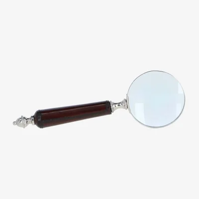 The Range Luxury Leather Handled Magnifying Glass - Chestnut