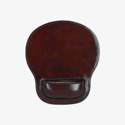 The Range Premium Leather Mouse Pad - Chestnut