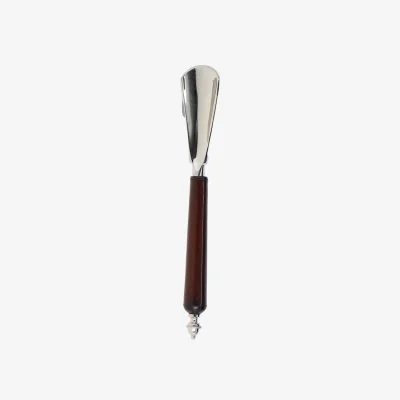 The Range Luxury Leather Handled Shoe-Horn - Chestnut - Chestnut