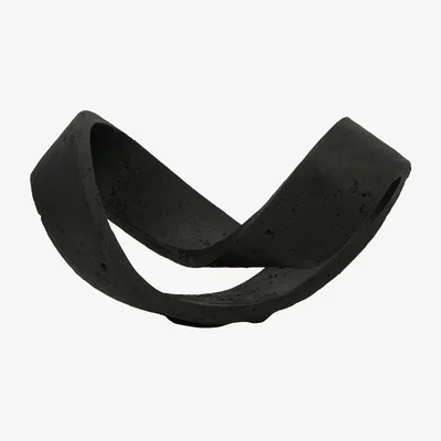 The Range Abstract Swirl Sculpture - Black