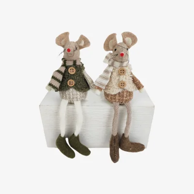 The Range Hanging Fluffy Mouse - Multicolour