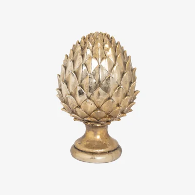 The Range Majestic Gold Pinecone Finial Decor - Gold