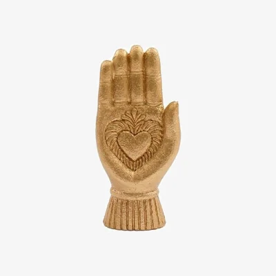 The Range Sacred Heart Hand Ornament Divine Elegance For Your Space - Gold