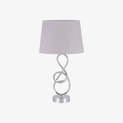 The Range Ornate Silver Sculpture Lamp - Silver