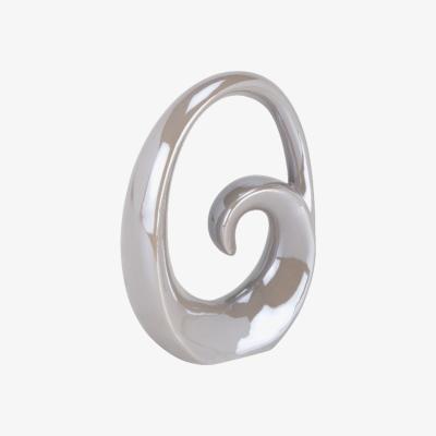 The Range Grey Lustre Sculpture - Grey