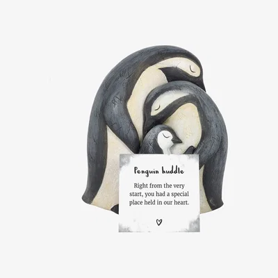 The Range Family Penguin Ornament (Height) 11 cm - Two Tone