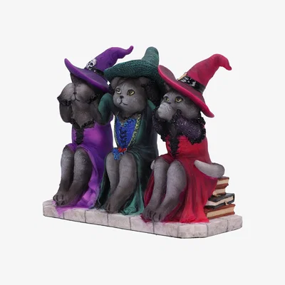 The Range Three Wise Witchy Kittys Ornament - 15.3cm