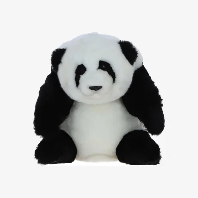 The Range Luxurious Sheepskin Fluffy Panda - Blk/ivory