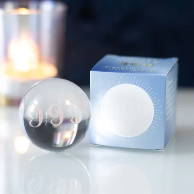 The Range 999 Angel Number Crystal Ball For Divine Guidance - Grey