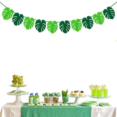 The Range Plant Leaf Felt Garland Party Decoration - Green / Leaf 2