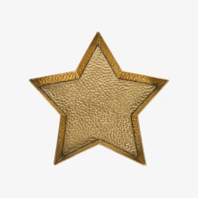 The Range Gold Metal Star Tray - Gold