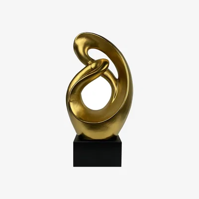 The Range Abstract Sculpture Figurines Accents for Table top - Black