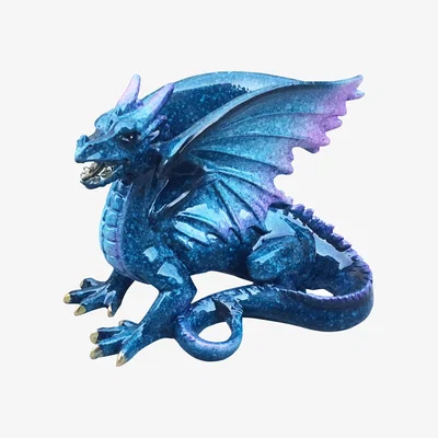The Range Blue Dragon Lying Down - Blue