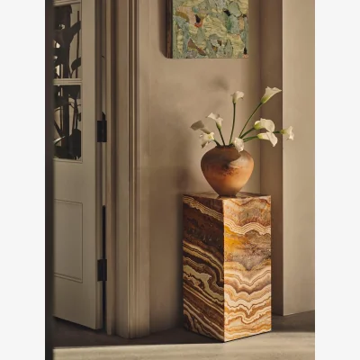 Soho Home Delos Plinth, Dragon Onyx