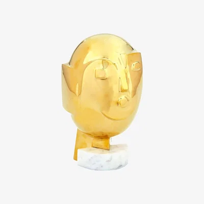 Tobias Oliver Jonathan Adler I Metropolis Brass Sculpture | Small