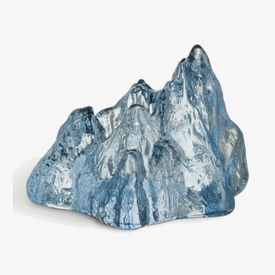 Tobias Oliver Kosta Boda | The Rock Votive | Ice Blue