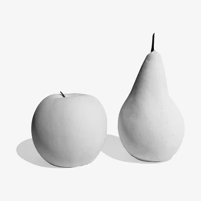 Wolf & Badger Ornamental Concrete Fruit Snow White, Set Of 2 Studio Story