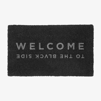 Wolf & Badger Black Blvck Welcome Mat One Size Blvck Paris