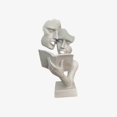 Wolf & Badger White Mask & Book Design Sculpture Artchi