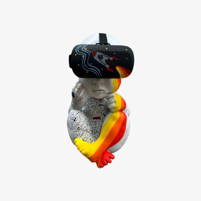 Wolf & Badger Doodle Baby Sculpture -  Multi Colour | Artchi