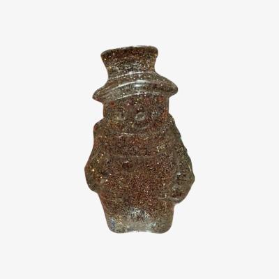 Wolf & Badger Mini Sparkly Snowman - Bronze Gold By Shax