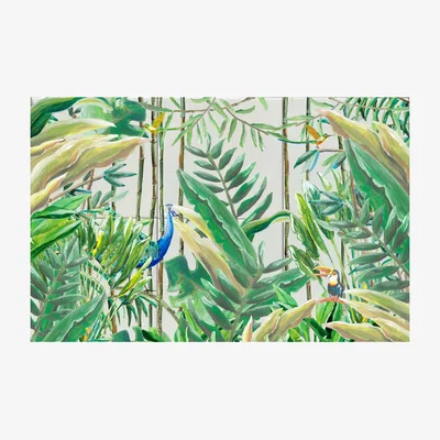 Wolf & Badger Tile Panel Jungle Landscape Color Catchii
