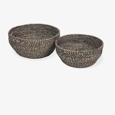 Wolf & Badger Glitter Bowl In Black - Set Of 2 Korissa
