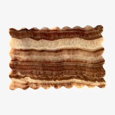 Wolf & Badger Pink / Purple Pettine Scallop Neopolitan Onyx Aesthete Label