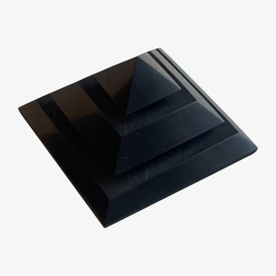 Wolf & Badger Black Shungite Pyramid Sakkara - Emf Protection Grounding Healing Lemuria Store