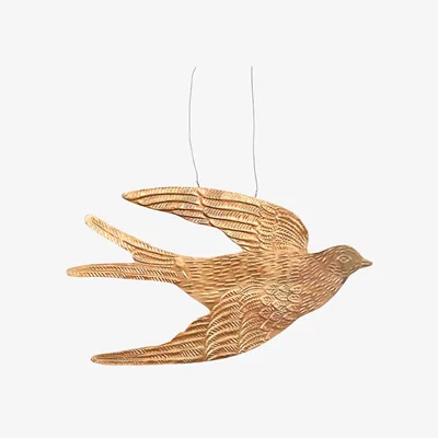 Wolf & Badger Gold Swallow Bird  Hanging | Lila Rasa