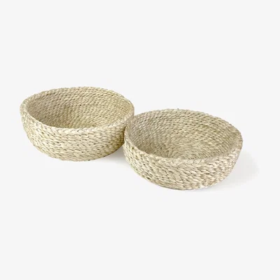 Wolf & Badger Neutrals Phala Bowls In Natural - Set Of 2 Korissa