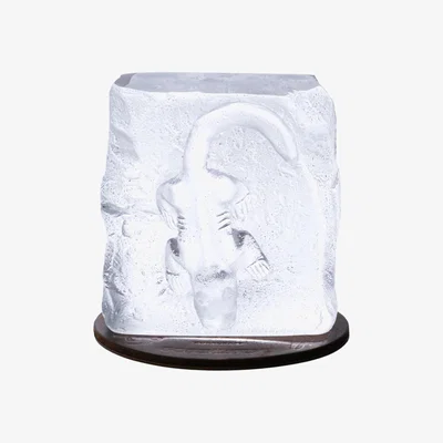 Wolf & Badger Neutrals Glass Dragon Sculpture - Göbeklitepe Roarcraft