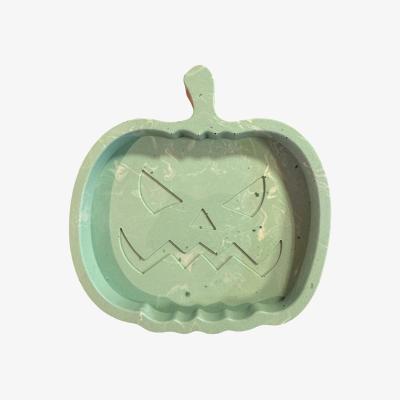 Wolf & Badger Spooky Pumpkin Tray - Green | By Shax