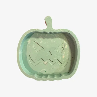 Wolf & Badger Spooky Pumpkin Tray - Green | By Shax