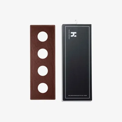 Wolf & Badger Knife & Combo Deck Vegan Leather Padding - Rustic Brown One Size Holme & Hadfield