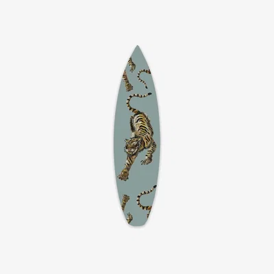Wolf & Badger Brown Surfboard Wall Decor Tigers Catchii