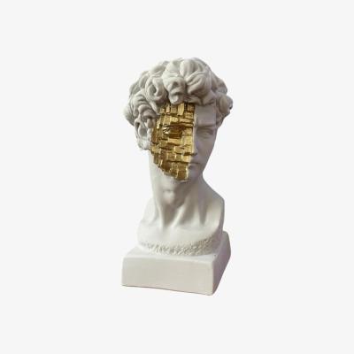 Wolf & Badger Golden Insight Sculpture  Multicolour | Artchi