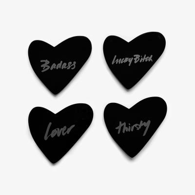 Wolf & Badger Black The Heart Coaster Set | Litzi