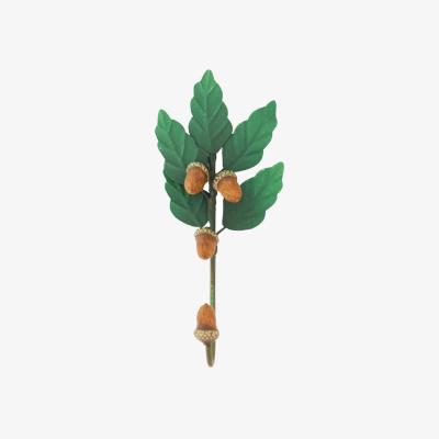 Wolf & Badger Green / Brown Acorn Wall Hook | Inner Child