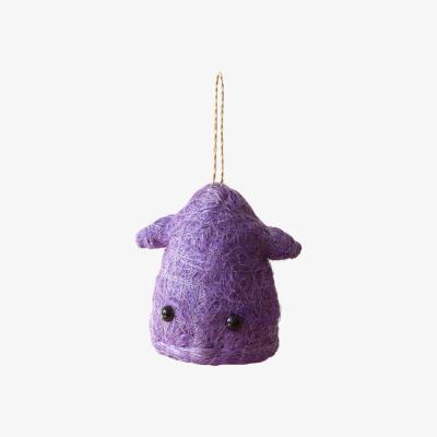 Wolf & Badger Pink / Purple Coco Coir Animal Planter - Squid Likhâ